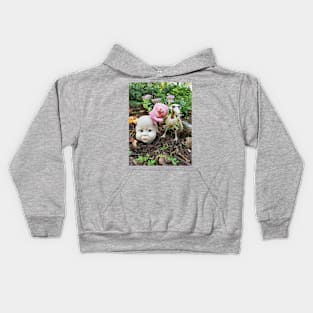 Doll head and friends Kids Hoodie